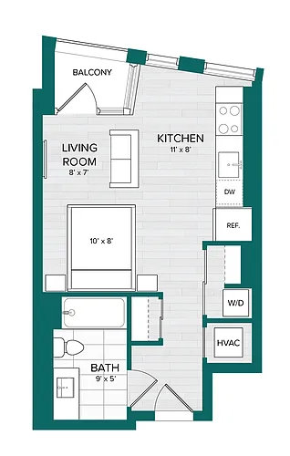 Floor plan Studio-A3