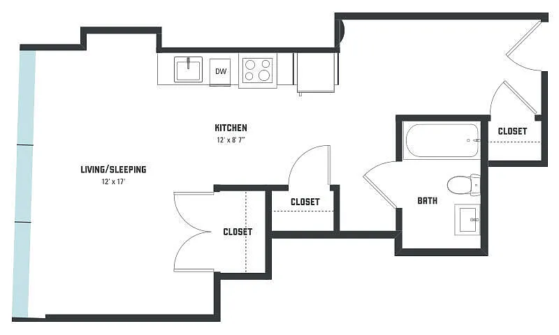Floor plan S5 Studio