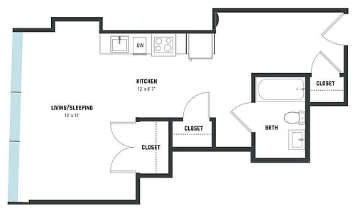 Floor plan S5 Studio
