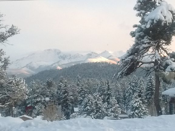 snowy day view