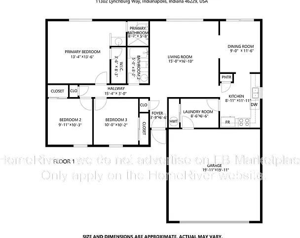 3 bed, 2.0 bath, 1244 sqft, $1,695 — Photo 2