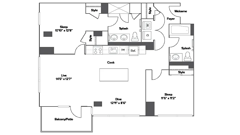 Floor plan B10T