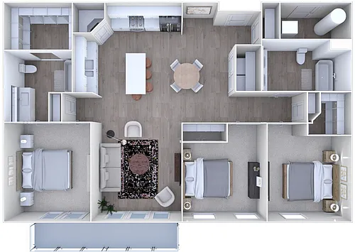 Floor plan Olympus 3x2