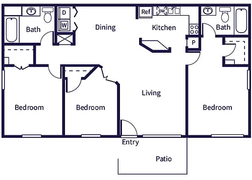 Floor plan C1 - Income Restricted