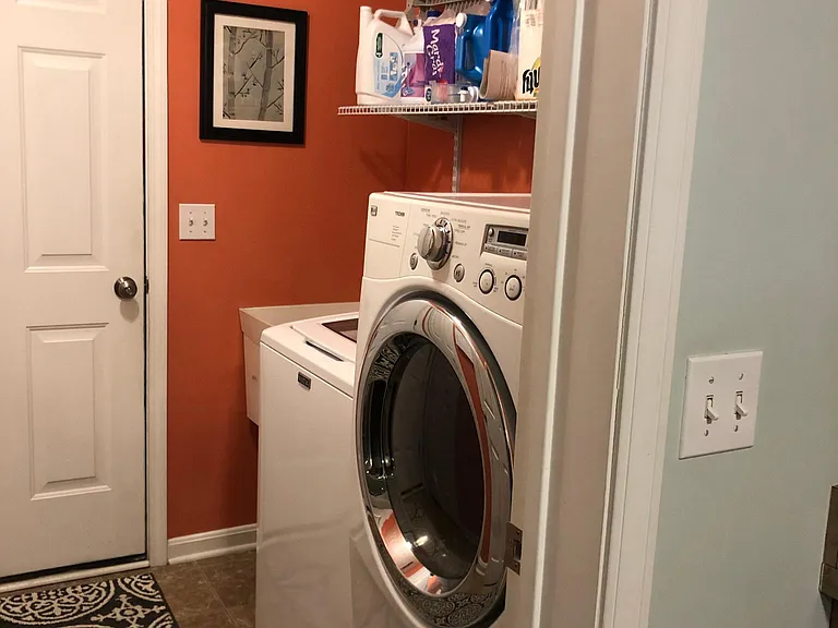 Mud Room with Washer & Dryer.