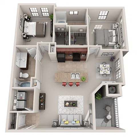 Floor plan The Duet
