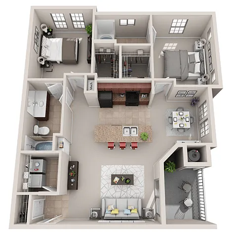 Floor plan The Duet