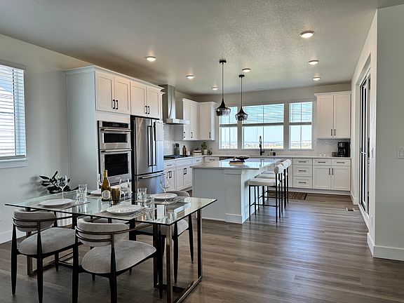 Dining room and open kitchen