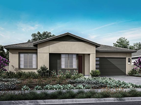 Transitional Ranch Exterior Style Rendering
