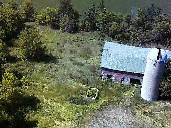 overhead of barn
