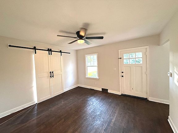 Hardwood living room floor