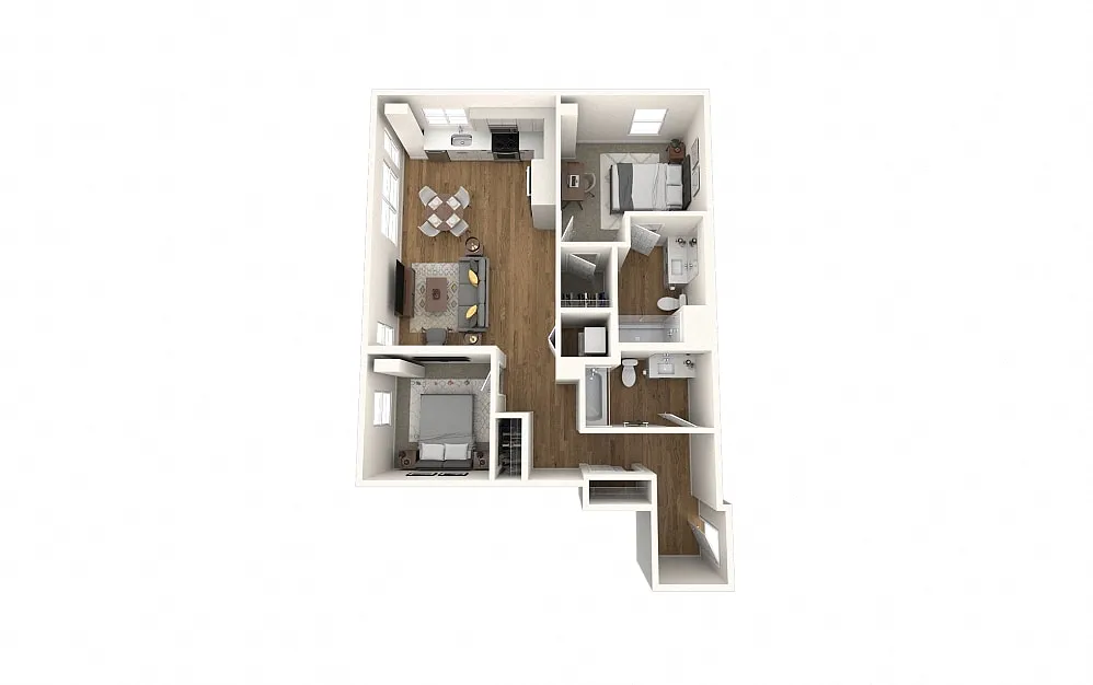 Floor plan 2-Bedroom A