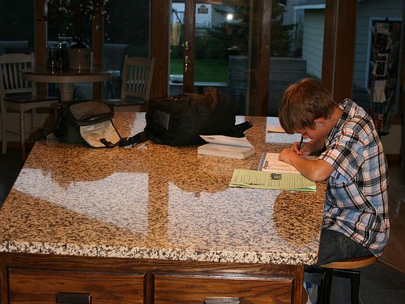 Kitchen into Great Room