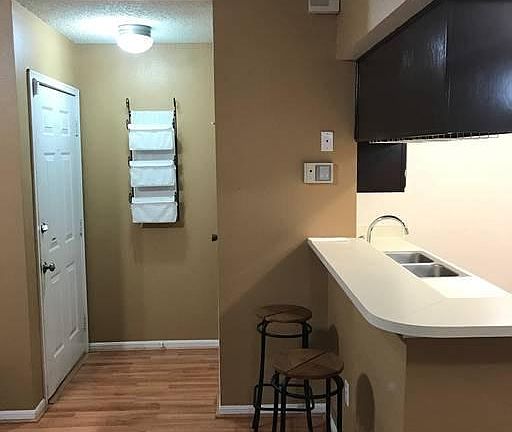 Open Kitchen with Bar & Stools