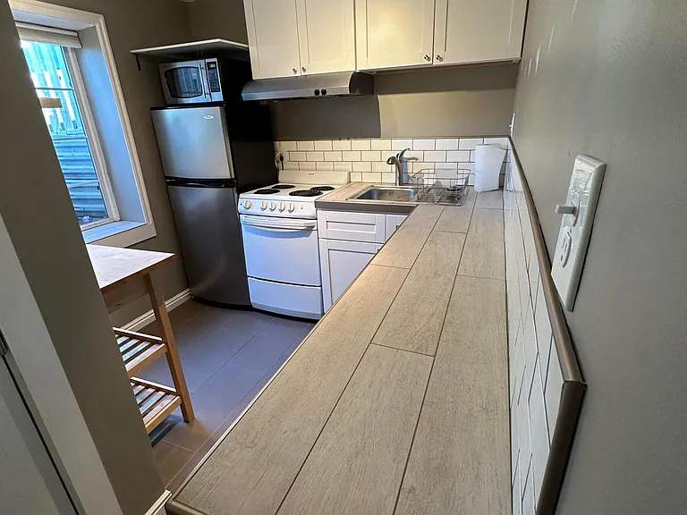 Ample counter space and/or breakfast bar.