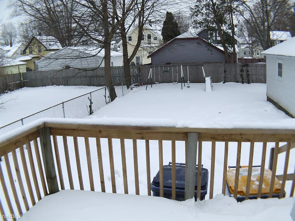 back deck and yard