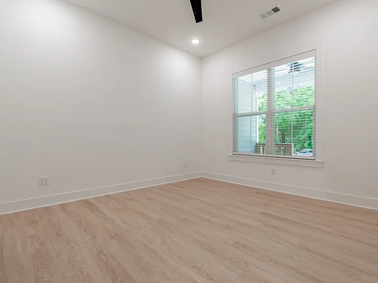Main bedroom over living area on main floor.