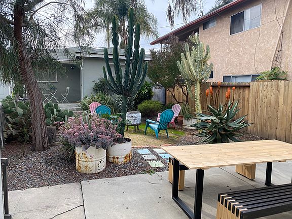 Shared back yard space and patio!