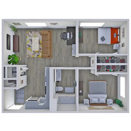 Floor plan Two bedroom- The Sheridan
