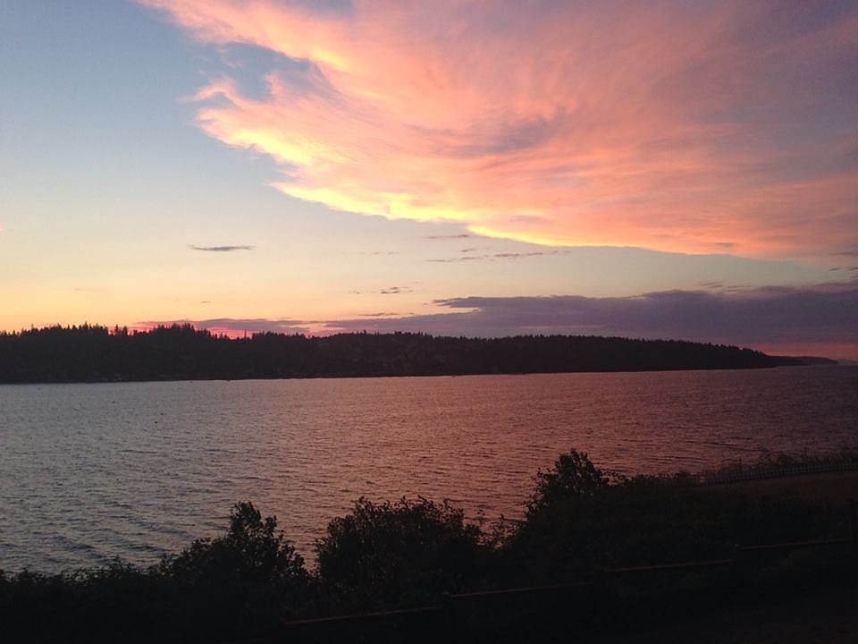 sunset from the deck