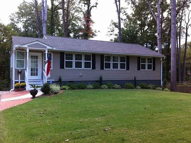 Front View- landscaped and Sod !