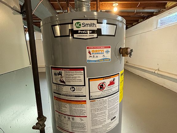 New hot water tank