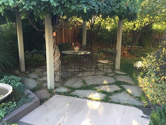 Wisteria Covered Trellis