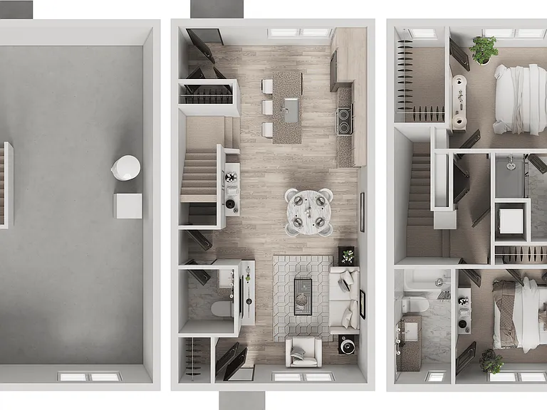 2x2.5THP | 2-Bedroom Floorplan 2x2.5THP | 2-Bedroom Floorplan