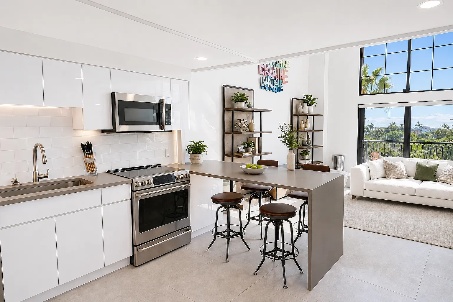 1 bed, 1.5 bath, 1056 sqft, $6,800 — Photo 2