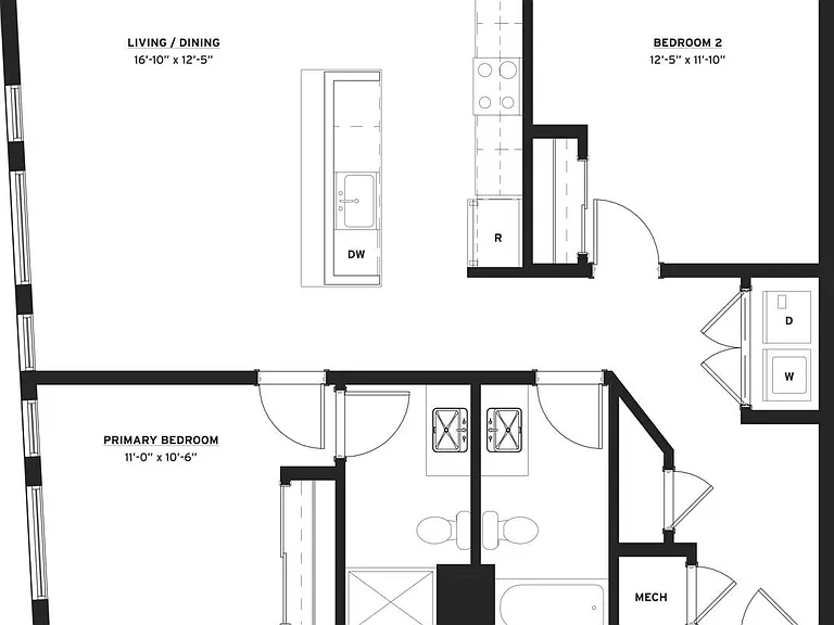 C2 floor plan Beach Street Landing