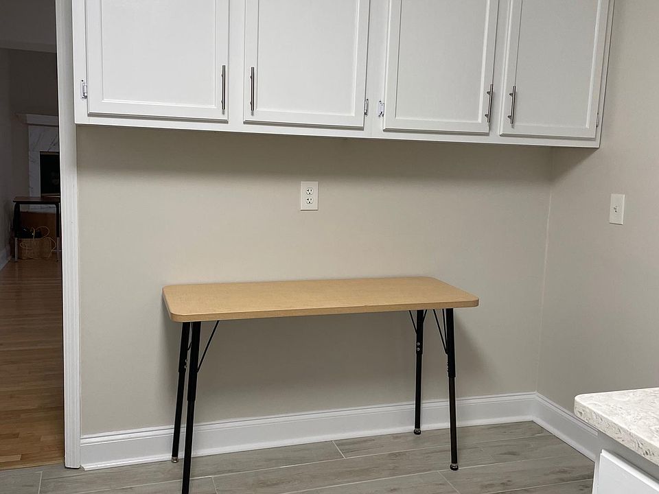 Back wall of kitchen