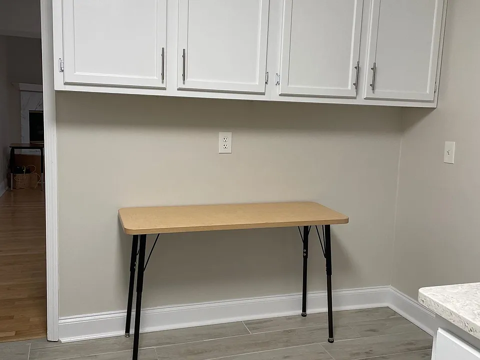 Back wall of kitchen