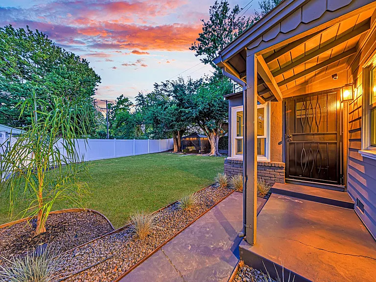 Low Maintenance Landscaped Yard.