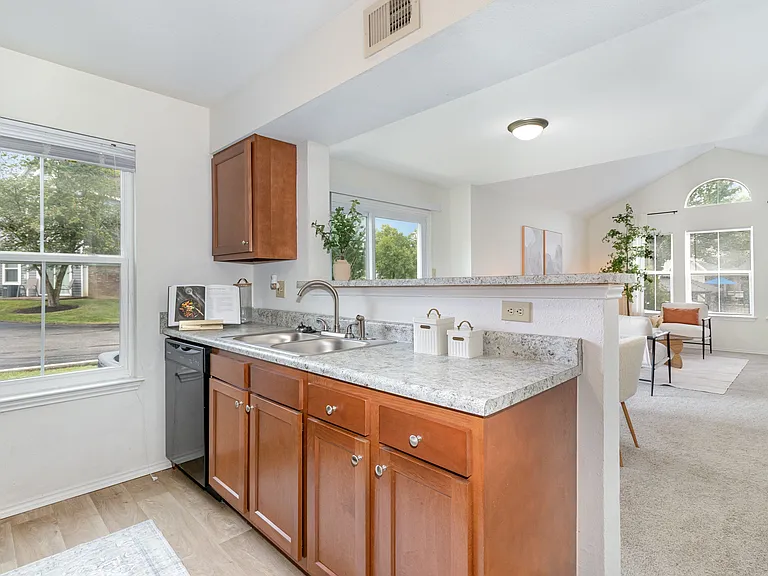 A kitchen designed for hosting and sharing.