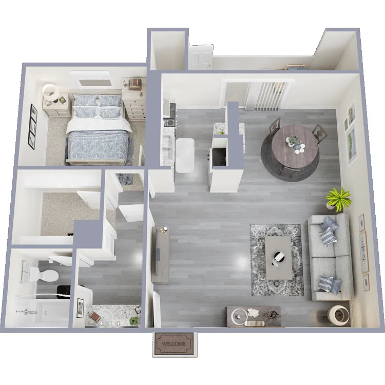 Floor plan One Bedroom