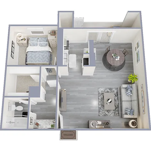 Floor plan One Bedroom