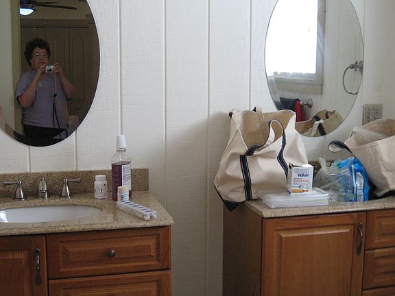 Master bath - one of two vanities