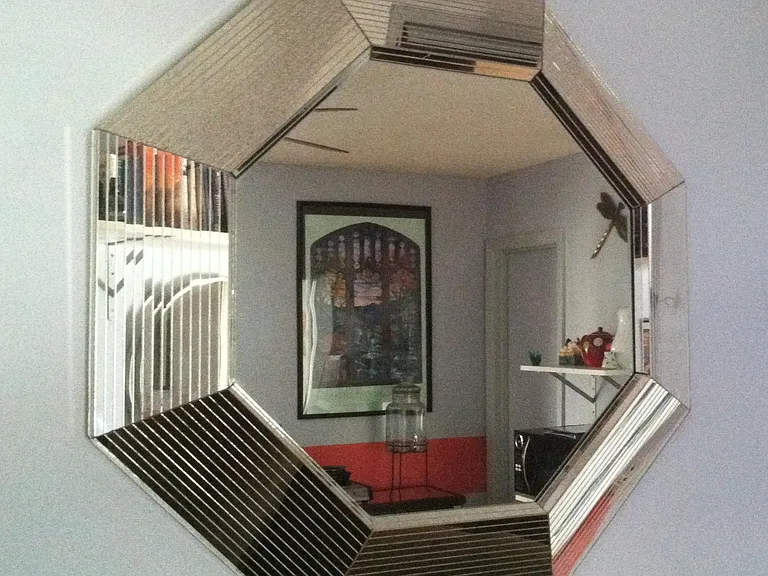 glamorous (?!) mirror in sitting room