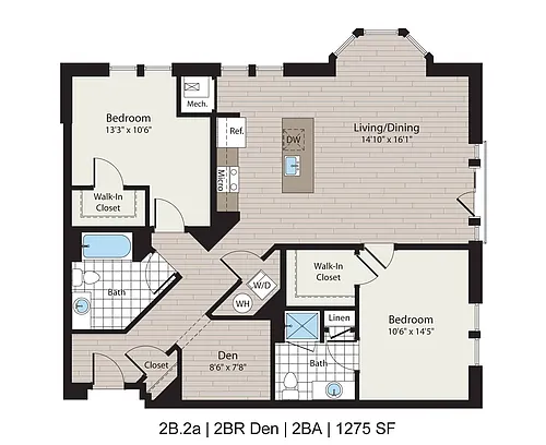 Floor plan 2B.2a