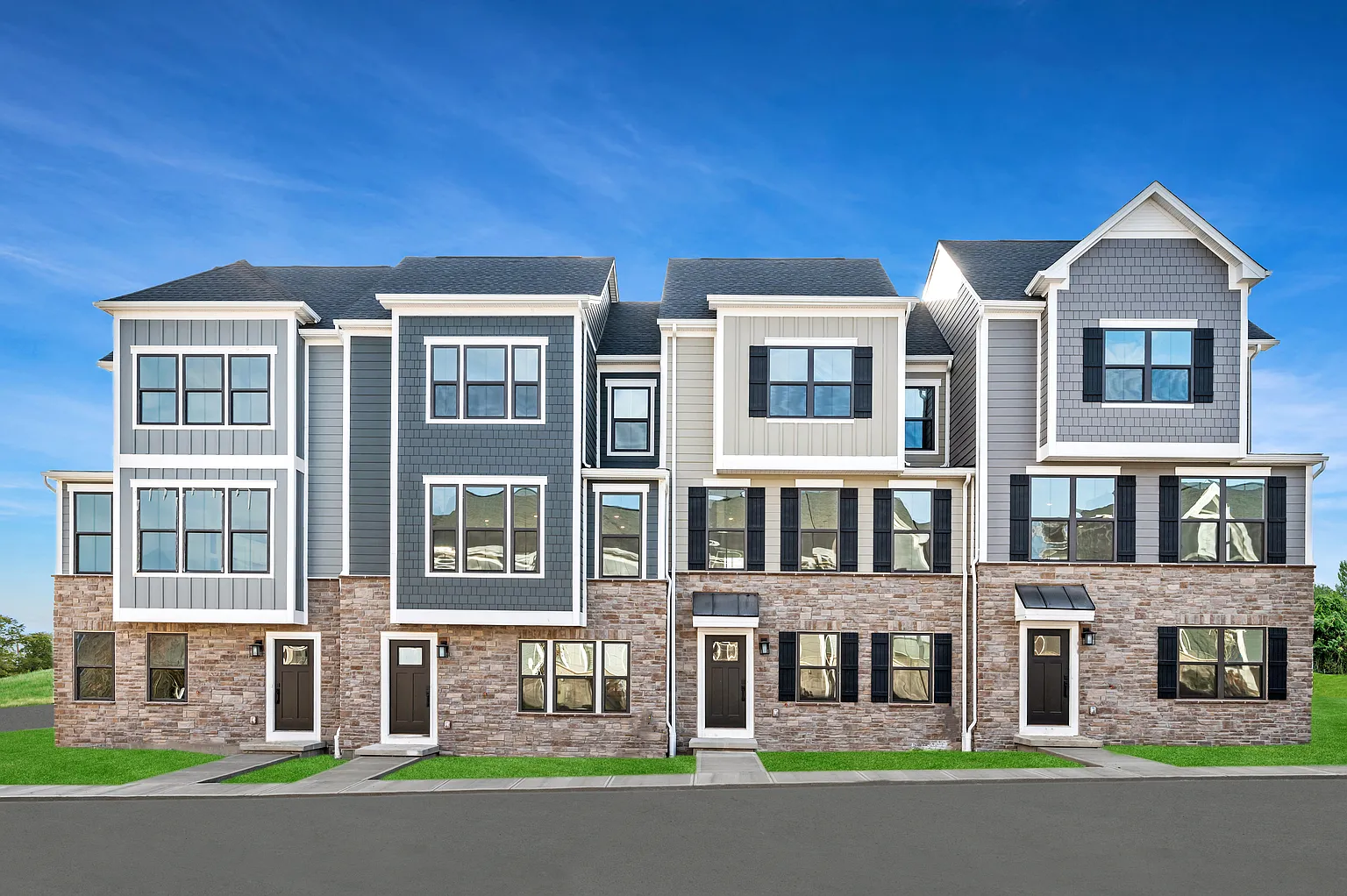 Serenade with Finished Basement Plan, Village at Marketplace Townhomes photo 1