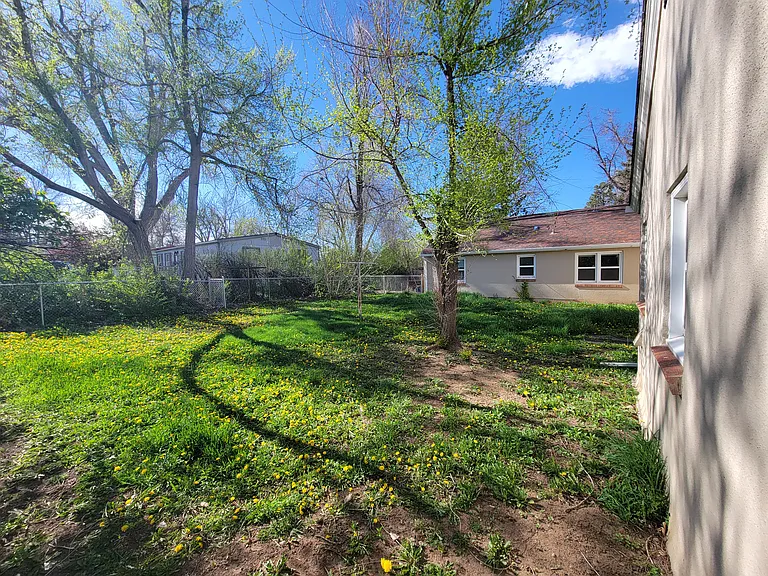 Large, private backyard