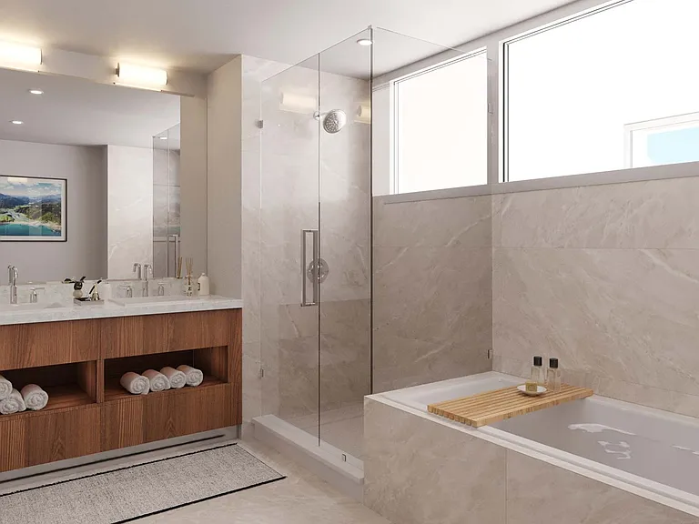 Discover a home with walk-in showers and ample natural light.