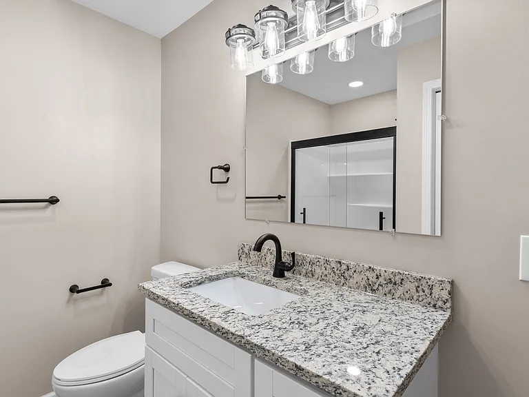En suite bathroom.