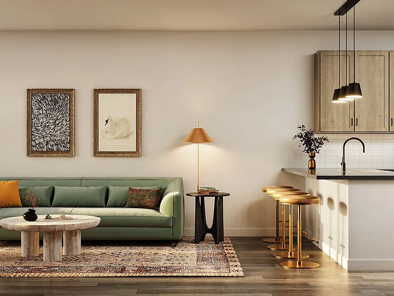 Kitchen & Living Area