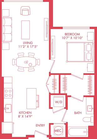A10 | 1x1 | 731 sq ft A10 | 1x1 | 731 sq ft