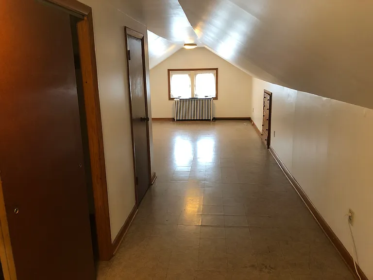 finished upper room with large closet and built in dressers