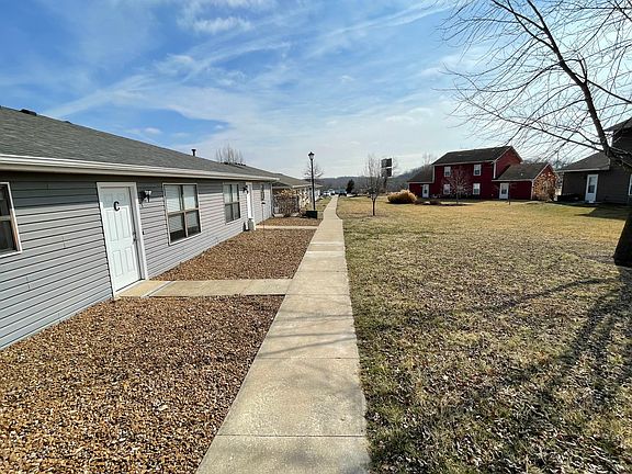 Mailbox and parking at end of sidewalks