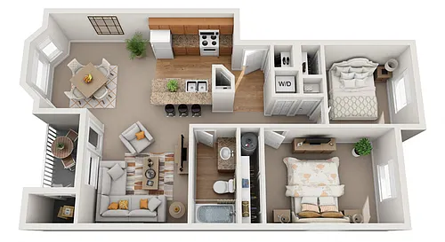 Floor plan 2X1 A