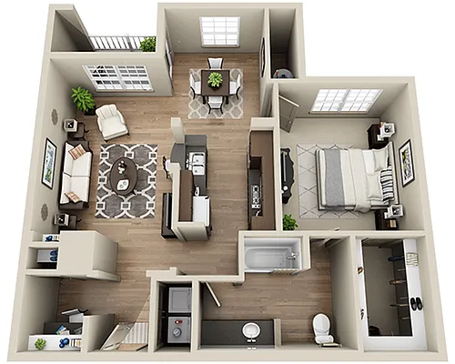 Floor plan Plan C (A1C)