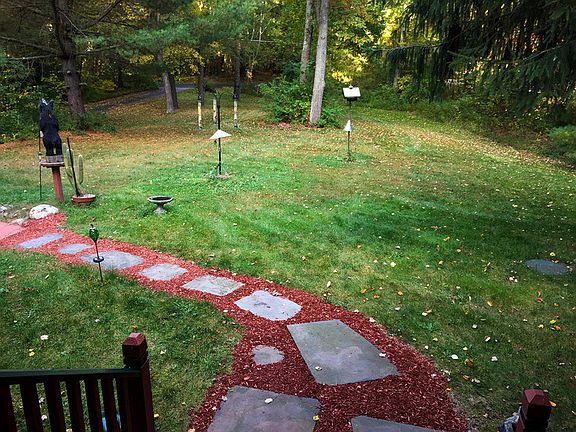 Hobbits walkway to the front entrance
